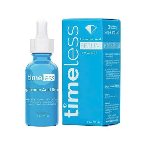 Tinh Chất Cấp Ẩm Dưỡng Trắng Da Timeless Hyaluronic Acid + Vitamin C Serum 30ml [hàng nhập khẩu]