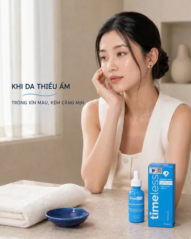 Tinh Chất Cấp Ẩm Dưỡng Trắng Da Timeless Hyaluronic Acid + Vitamin C Serum 30ml [hàng nhập khẩu]