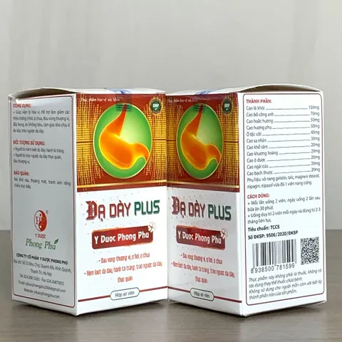 TPBVSK Dạ Dày Plus - Hỗ trợ giảm các triệuu chứngg ợ hơi, ợ chua, đầy bụng