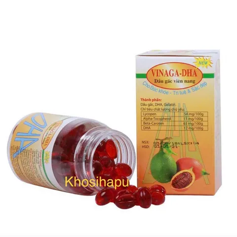 Dầu Gấc Vinaga DHA– Sáng Mắt, Đẹp Da, Chống Oxy Hóa, Tăng Cường Sức Khỏe, Dùng Dược Cho Người Goutt
