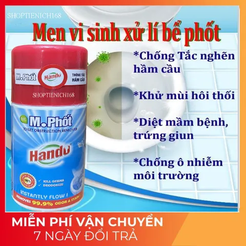[HOT] Bộ 2 Thông tắc hầm cầu M. Phốt Hando 250g xuất khẩu