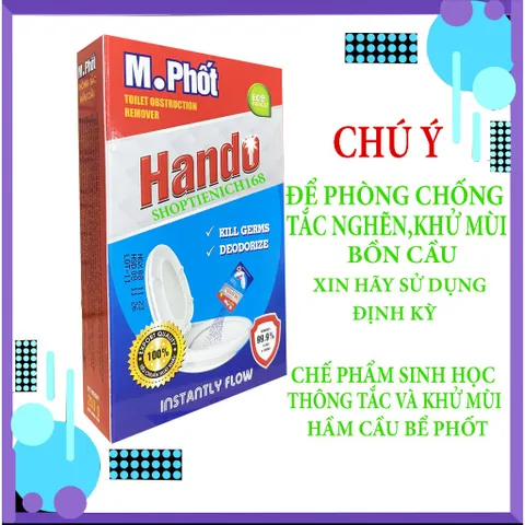 [HOT] Bộ 2 Thông tắc hầm cầu M. Phốt Hando 250g xuất khẩu