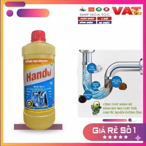Nước thông tắc đường ống thoát nước Hando 1000ml xuất khẩu
