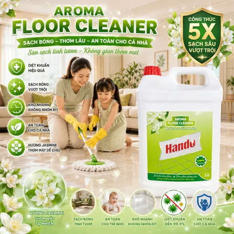 🌸  NƯỚC LAU SÀN HANDO HƯƠNG NHÀI – SẠCH BÓNG, THƠM LÂU, CHO KHÔNG GIAN LUÔN TƯƠI MÁT