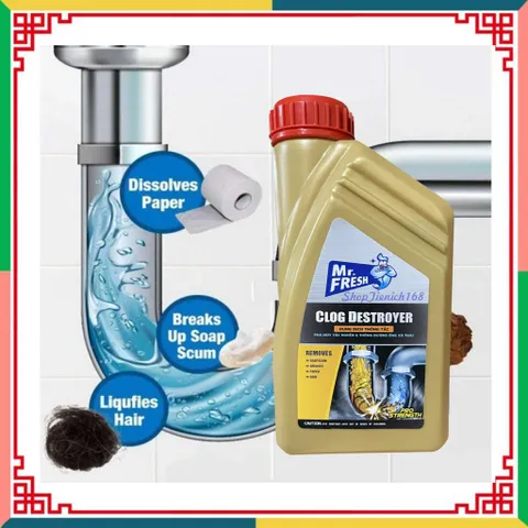 [TẮC ĐÂU THÔNG ĐẤY] Nước Thông Cống Hando 1000ml Nội Địa 810812