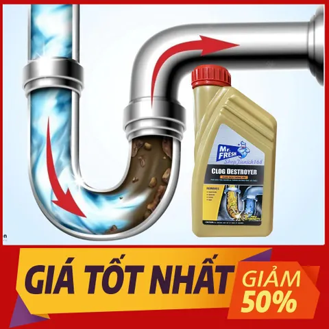 [TẮC ĐÂU THÔNG ĐẤY] Nước Thông Cống Hando 1000ml Nội Địa 810812