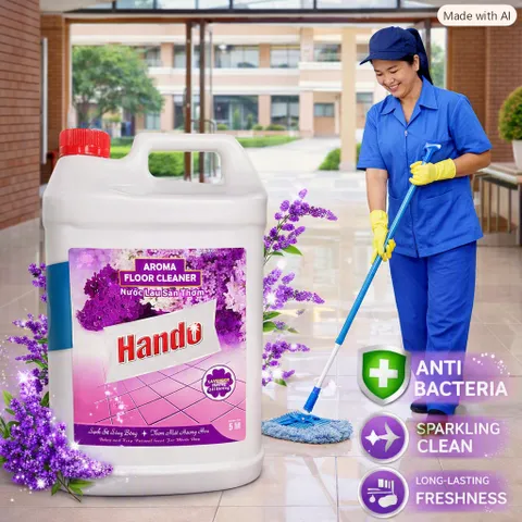🌸  NƯỚC LAU SÀN HANDO HƯƠNG NHÀI – SẠCH BÓNG, THƠM LÂU, CHO KHÔNG GIAN LUÔN TƯƠI MÁT