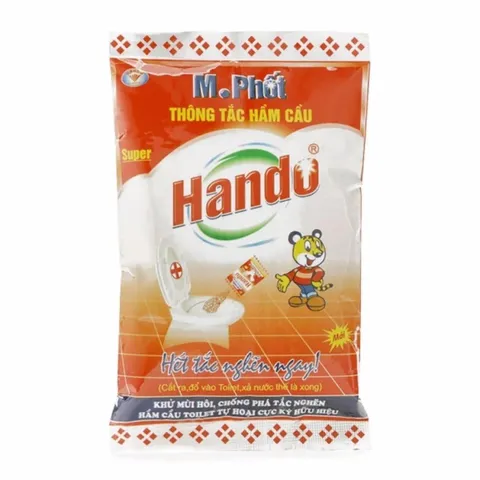 [HOT] Bộ 4 gói Thông tắc hầm cầu M. Phốt Hando 215g cao cấp