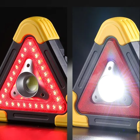 Tam Giác Cảnh Báo Nguy Hiểm  Đèn LED  Đa Năng Kiêm Pin Sạc Dự Phòng Cho Ô Tô 810834