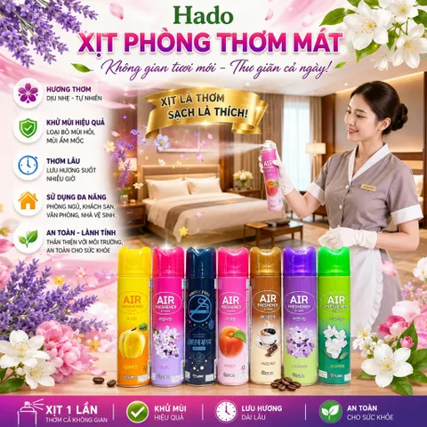 [HOT] Bộ 2 Nước hoa xịt phòng Sandokkaebi 370ML Hương JASMIN TI768