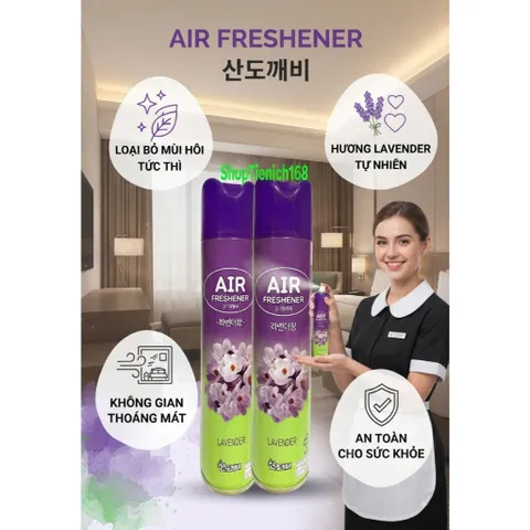 [HOT] Bộ 2 Nước hoa xịt phòng Sandokkaebi 370ML Hương JASMIN TI768
