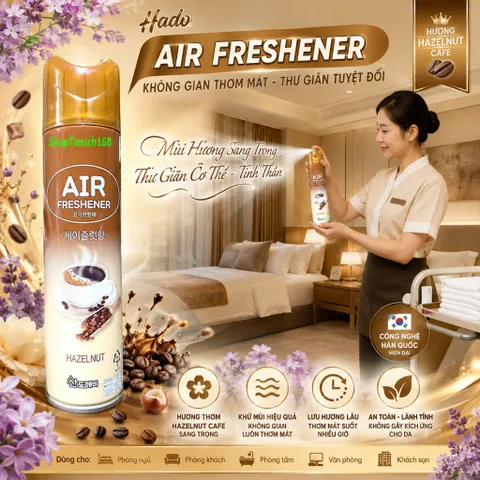🌸 XỊT THƠM KHÔNG KHÍ AIR FRESHENER HƯƠNG JASMIN– HƯƠNG THƠM LAN TỎA, KHÔNG GIAN NGẬP TRÀN SỨC SỐNG