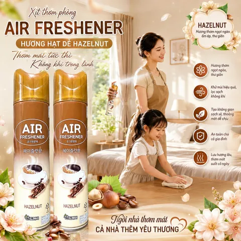 [HOT] Bộ 2 Nước hoa xịt phòng Sandokkaebi 370ML Hương Cafe (HAZELNUT) TI772