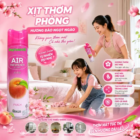 [HOT] Bộ 2 Nước hoa xịt phòng Sandokkaebi 370ML Hương Cafe (HAZELNUT) TI772