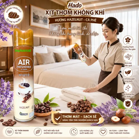 [HOT] Bộ 2 Nước hoa xịt phòng Sandokkaebi 370ML Hương Cafe (HAZELNUT) TI772