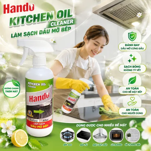 🧴 TÊN SẢN PHẨM: NƯỚC TẨY SẠCH ĐỒ SÀNH SỨ HANDO 500ML – CERAMIC CLEANER