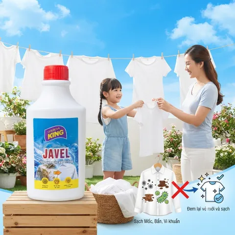 🧴 NƯỚC TẨY VẾT BẨN VẢI MÀU OXYGEN GOLDEN KING 500ML