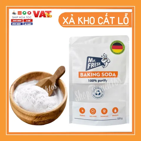 Bột Baking Soda Mr. Fresh Tẩy Rửa, Khử Mùi, Chống Ẩm Mốc 100% Nguyên Chất