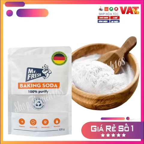 Bột Baking Soda Mr. Fresh Tẩy Rửa, Khử Mùi, Chống Ẩm Mốc 100% Nguyên Chất