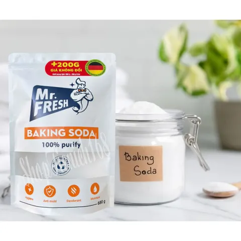 Bột Baking Soda Mr. Fresh Tẩy Rửa, Khử Mùi, Chống Ẩm Mốc 100% Nguyên Chất