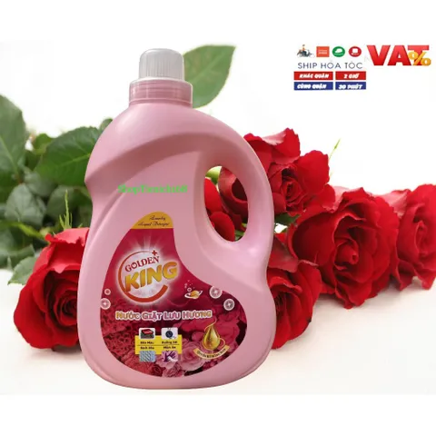[SACH THƠM] Nước giặt lưu hương GOLDENKING 3.2L Hương quyễn rũ nồng nàn