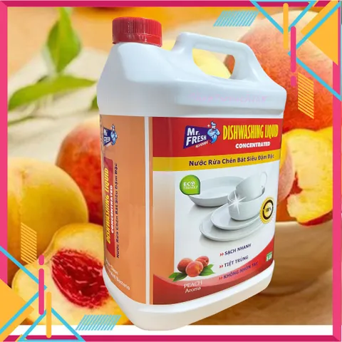 [SẠCH BÓNG KIN KÍT] Nước rửa chén,bát siêu đậm đặc Mr.Fresh 5L Hương Cam,Đào 810909