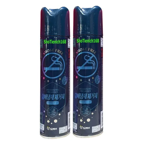 [HOT] Bộ 2Nước hoa xịt phòng Sandokkaebi Khử Mùi Thuốc Lá 370ML Hương Bạc Hà TI773