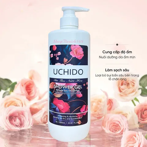 SỮA TẮM  HƯƠNG NƯỚC HOA UCHIDO – CHO LÀN DA MỀM MỊN, QUYẾN RŨ TỪ HƯƠNG THƠM 1000ml HƯƠNG MIRACLE