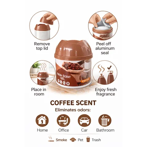 SÁP THƠM KHỬ MÙI FRESH SCENT GEL ☕87G- HƯƠNG CÀ PHÊ ĐẬM ĐÀ