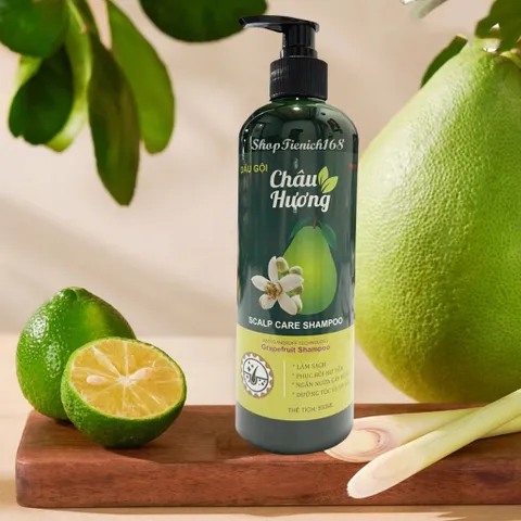Dầu Xả Hương Gừng Châu Hương 300ml -Làm Sạch,Phục Hồi Hư Tổn,Ngừa gãy rụng,Dưỡng tóc và Da Đầu