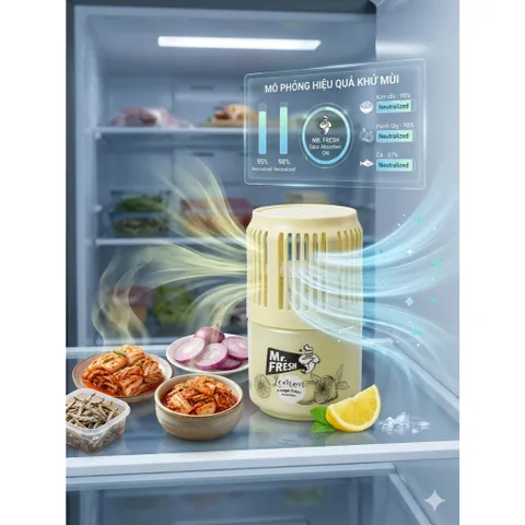 SÁP KHỬ MÙI TỦ LẠNH MR. FRESH HƯƠNG CHANH – GIẢI PHÁP ĐÁNH BAY MÙI HÔI, GIỮ TRỌN VỊ TƯƠI NGON