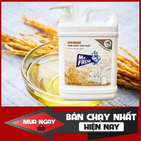 Nước rửa chén bát siêu sạch Mr.Fresh 1.6L TINH CHẤT CÁM GẠO 810973