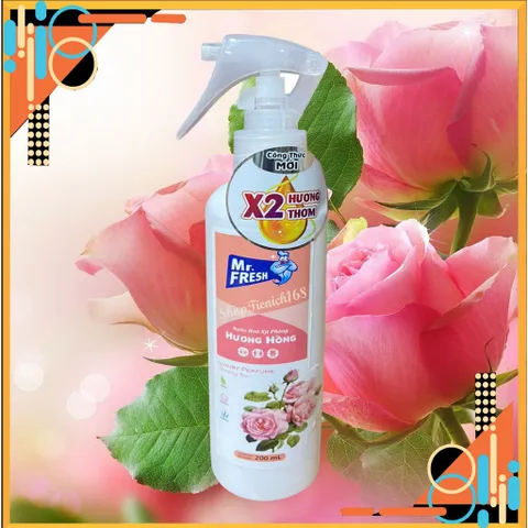 Nước hoa xịt phòng cao cấp Mr Fresh 200ml thơm lâu, khử mùi ẩm mốc, đuổi côn trùng Hương Quế