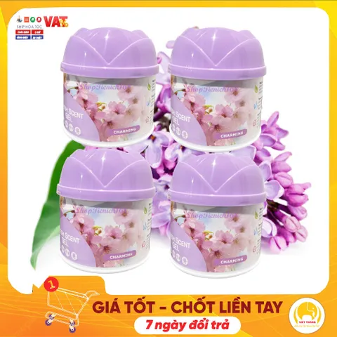 [HOT] Bộ 4 sáp thơm Phòng Hando 87g Hương Hồng