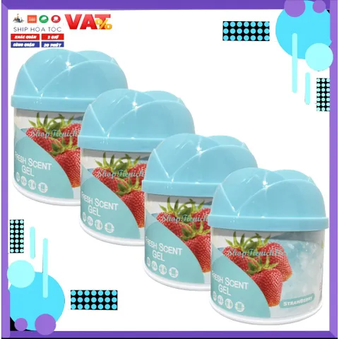 [HOT] Bộ 4 sáp thơm Phòng Hando 87g Hương Hồng