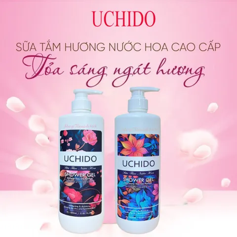 SỮA TẮM  HƯƠNG NƯỚC HOA UCHIDO – CHO LÀN DA MỀM MỊN, QUYẾN RŨ TỪ HƯƠNG THƠM 1000ML HƯƠNG HAMONY