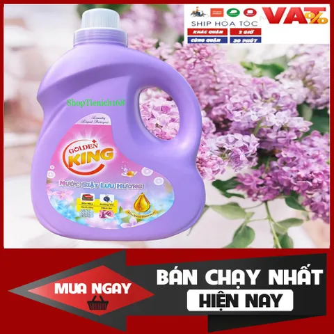 [SIÊU THƠM,SẠCH] Nước giặt lưu hương GOLDENKING 3.2L Hương Sảng khoái thơm ngát