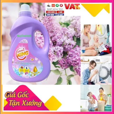 [SIÊU THƠM,SẠCH] Nước giặt lưu hương GOLDENKING 3.2L Hương Sảng khoái thơm ngát