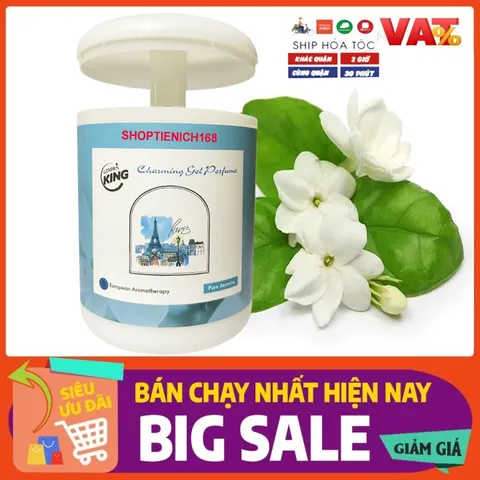 [HƯƠNG THƠM HOA,QUẢ TỰ NHIÊN] Sáp thơm phòng khử mùi GoldenKing Charming Perfume Hương Nhài
