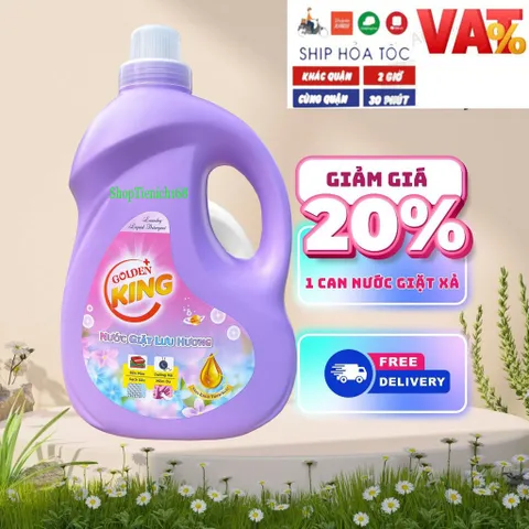 [THƠM,SẠCH QUYẾN RŨ] Nước giặt lưu hương GOLDENKING 3.2L Hương quyến rũ nồng nàn,Sảng khoái thơm ngát 811011