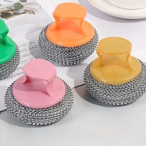 Búi Cọ xoong nồi có tay cầm chuyên dụng (vệ sinh dụng cụ nhà bếp) 811022
