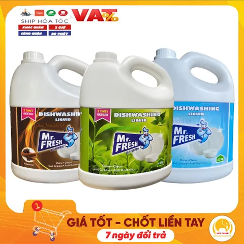 Nước rửa chén Bát siêu đậm đặc Mr.Fresh 4.2kg Mr.Fresh Nhiều Hương 811031