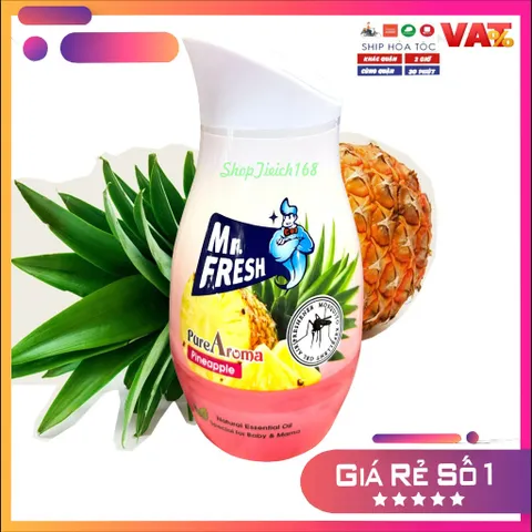 Sáp thơm phòng đuổi muỗi Mr.fresh Hương Dứa 200g