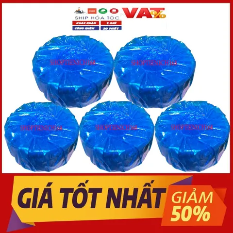 Viên thả bồn cầu tự động làm sạch,khử mùi hiệu quả Hando Hộp 5 viên