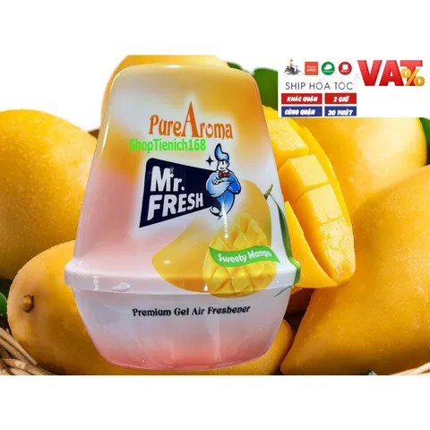 [HƯƠNG THƠM TRÁI CÂY] Sáp thơm phòng khử mùi Mr.fresh 220g Hương Nho, Đào,Soài,Dứa 811055