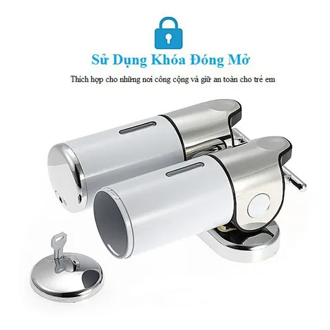 Hộp xà bông gạt thông minh 2 bình 1000ml Homestar sang trọng 811071