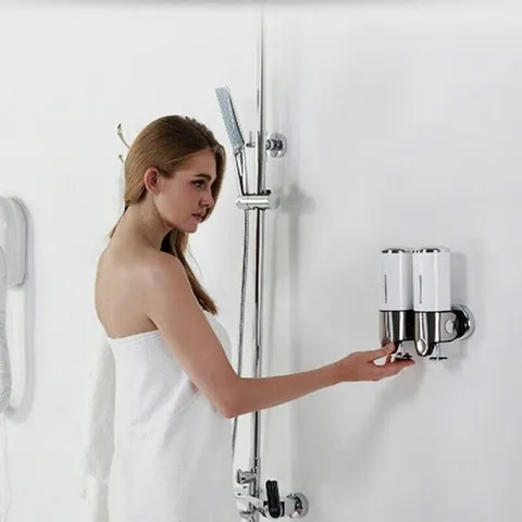 Hộp xà bông gạt thông minh 2 bình 1000ml Homestar sang trọng 811071