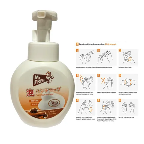 Sữa rửa tay bọt tuyết 365ml Mr.fresh Hương Quế