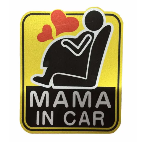 [HOT] Miếng dán phản quang xe ô tô Mama In Car TI694