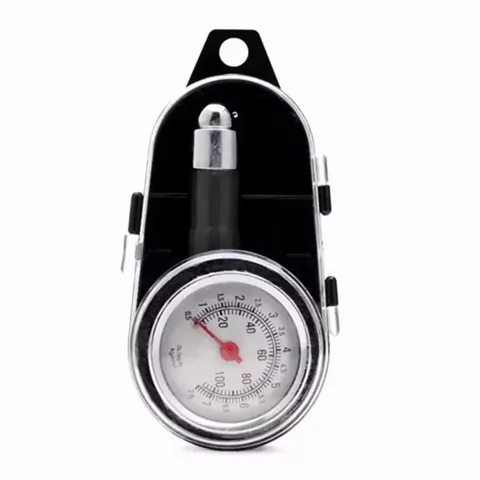 [HOT] Bộ 1 bơm hơi đạp chân kép ô tô xe máy và 1 đồng hồ đo áp suất lốp xe cơ
